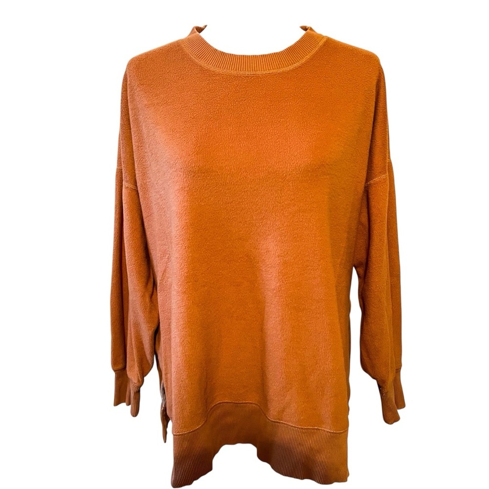 aerie Oversized Coziest Desert Fuzzy Sweatshirt - Picture 2 of 7